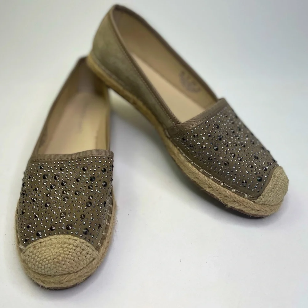 Franco Sarto Women’s Twilight Studded Leather Espadrilles